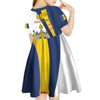 Portugal Madeira Day 1st July Kid Short Sleeve Dress Das Ilhas as Mais Belas e Livres LT17