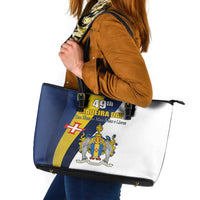 Portugal Madeira Day 1st July Leather Tote Bag Das Ilhas as Mais Belas e Livres LT17