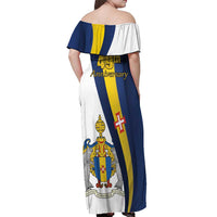 Portugal Madeira Day 1st July Off Shoulder Maxi Dress Das Ilhas as Mais Belas e Livres LT17