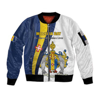 Portugal Madeira Day 1st July Sleeve Zip Bomber Jacket Das Ilhas as Mais Belas e Livres LT17