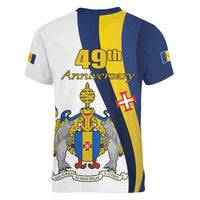 Portugal Madeira Day 1st July Women V-Neck T-Shirt Das Ilhas as Mais Belas e Livres LT17