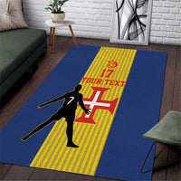 Custom Portugal Maderia Football Area Rug Sporty Style
