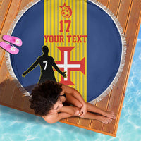 Custom Portugal Maderia Football Beach Blanket Sporty Style