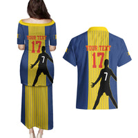 Custom Portugal Maderia Football Couples Matching Puletasi and Hawaiian Shirt Sporty Style