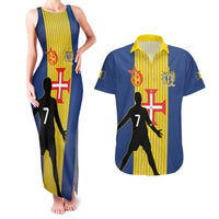 Custom Portugal Maderia Football Couples Matching Tank Maxi Dress and Hawaiian Shirt Sporty Style