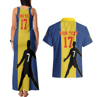 Custom Portugal Maderia Football Couples Matching Tank Maxi Dress and Hawaiian Shirt Sporty Style