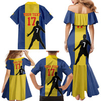 Custom Portugal Maderia Football Family Matching Mermaid Dress and Hawaiian Shirt Sporty Style