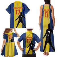 Custom Portugal Maderia Football Family Matching Tank Maxi Dress and Hawaiian Shirt Sporty Style