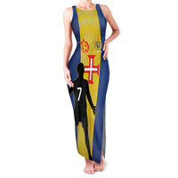 Custom Portugal Maderia Football Family Matching Tank Maxi Dress and Hawaiian Shirt Sporty Style