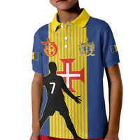 Custom Portugal Maderia Football Kid Polo Shirt Sporty Style