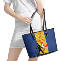 Custom Portugal Maderia Football Leather Tote Bag Sporty Style