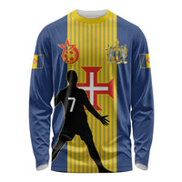 Custom Portugal Maderia Football Long Sleeve Shirt Sporty Style