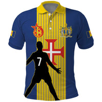Custom Portugal Maderia Football Polo Shirt Sporty Style