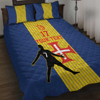 Custom Portugal Maderia Football Quilt Bed Set Sporty Style