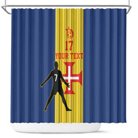 Custom Portugal Maderia Football Shower Curtain Sporty Style