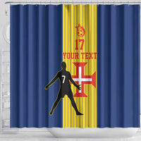 Custom Portugal Maderia Football Shower Curtain Sporty Style