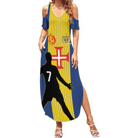 Custom Portugal Maderia Football Summer Maxi Dress Sporty Style