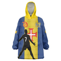 Custom Portugal Maderia Football Wearable Blanket Hoodie Sporty Style