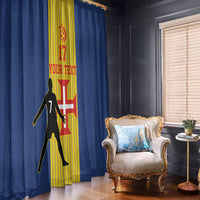 Custom Portugal Maderia Football Window Curtain Sporty Style