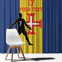Custom Portugal Maderia Football Window Curtain Sporty Style