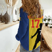 Custom Portugal Maderia Football Women Casual Shirt Sporty Style