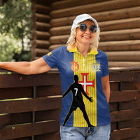 Custom Portugal Maderia Football Women Polo Shirt Sporty Style