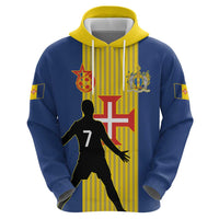 Custom Portugal Maderia Football Zip Hoodie Sporty Style
