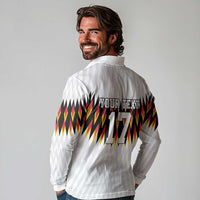 Custom Germany Football Long Sleeve Polo Shirt Sporty Style