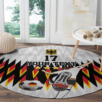 Custom Germany Football Round Carpet Sporty Style