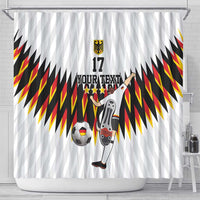 Custom Germany Football Shower Curtain Sporty Style