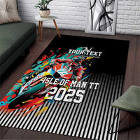 Personalized Isle of Man TT Area Rug Motorcycle Racing