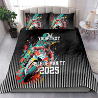 Personalized Isle of Man TT Bedding Set Motorcycle Racing