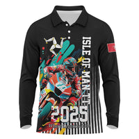 Personalized Isle of Man TT Long Sleeve Polo Shirt Motorcycle Racing