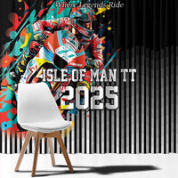 Personalized Isle of Man TT Window Curtain Motorcycle Racing