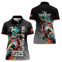 Personalized Isle of Man TT Women Polo Shirt Motorcycle Racing