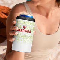 Custom Sardinia Football 4 in 1 Can Cooler Tumbler Sardigna Sporty Style