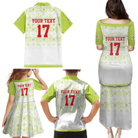 Custom Sardinia Football Family Matching Puletasi and Hawaiian Shirt Sardigna Sporty Style