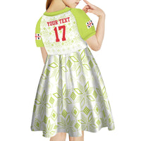 Custom Sardinia Football Kid Short Sleeve Dress Sardigna Sporty Style