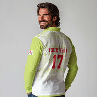 Custom Sardinia Football Long Sleeve Polo Shirt Sardigna Sporty Style