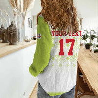 Custom Sardinia Football Women Casual Shirt Sardigna Sporty Style