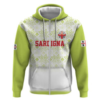 Custom Sardinia Football Zip Hoodie Sardigna Sporty Style