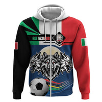 Italian Republic Football Hoodie Gli Azzurri History Champion