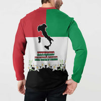 Italian Republic Anniversary of the Unification Button Sweatshirt Anniversario dellUnita d'Italia