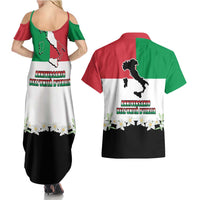 Italian Republic Anniversary of the Unification Couples Matching Summer Maxi Dress and Hawaiian Shirt Anniversario dellUnita d'Italia