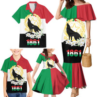 Italian Republic Anniversary of the Unification Family Matching Mermaid Dress and Hawaiian Shirt Anniversario dellUnita d'Italia