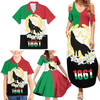 Italian Republic Anniversary of the Unification Family Matching Summer Maxi Dress and Hawaiian Shirt Anniversario dellUnita d'Italia