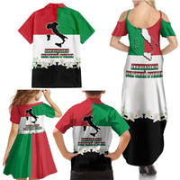 Italian Republic Anniversary of the Unification Family Matching Summer Maxi Dress and Hawaiian Shirt Anniversario dellUnita d'Italia