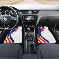 Custom United States Ice Hockey Go Champions Car Mats Team USA Eagle Mascot Style