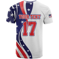 Custom United States Ice Hockey Go Champions T Shirt Team USA Eagle Mascot Style