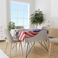 Custom United States Ice Hockey Go Champions Tablecloth Team USA Eagle Mascot Style